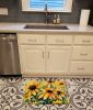 Maryland Black-Eyed Susans in Watercolor Memory Foam Kitchen Mat Machine Washable Anti-Fatigue Mat Cushion Comfort Bath Mat or Kitchen Rug