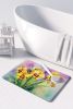 Orchids in Watercolor Memory Foam Kitchen Mat Machine Washable Anti-Fatigue Mat Cushion Comfort Bath Mat or Kitchen Rug